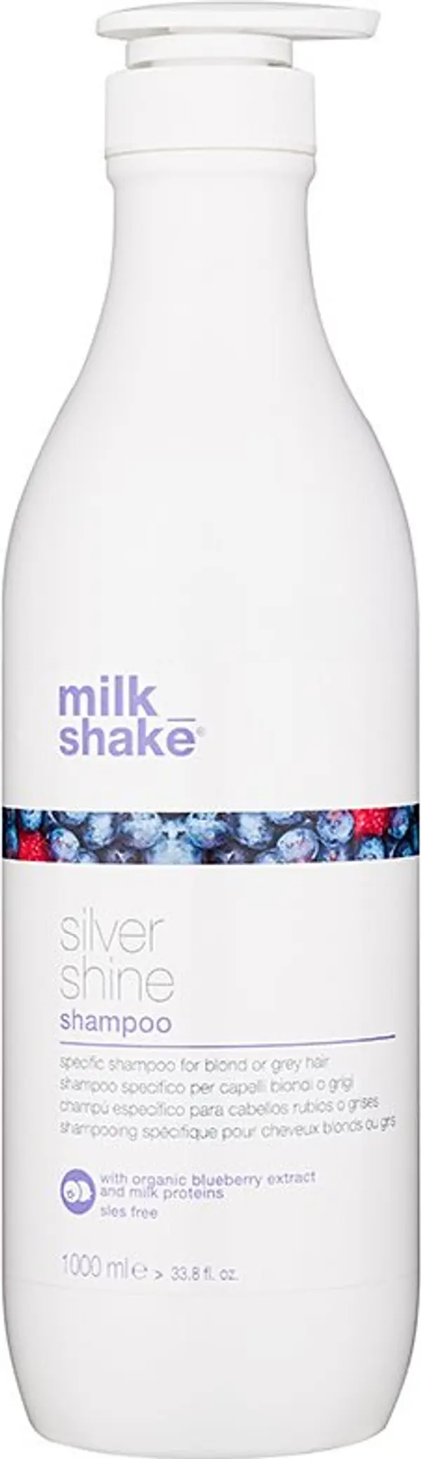 milk_shake® milk_shake® Silver Shine шампоан за руса коса неутрализиращ жълтеникавите оттенъци 1000 мл.