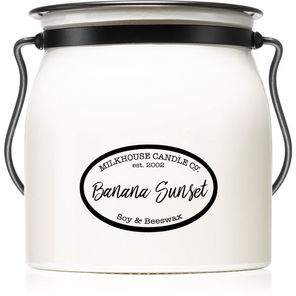 Milkhouse Candle Co. Milkhouse Candle Co. Creamery Banana Sunset ароматна свещ Butter Jar 454 гр.