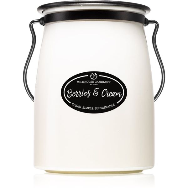 Milkhouse Candle Co. Milkhouse Candle Co. Creamery Berries & Cream ароматна свещ Butter Jar 624 гр.