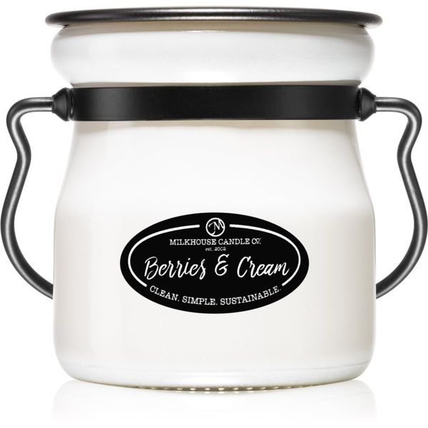 Milkhouse Candle Co. Milkhouse Candle Co. Creamery Berries & Cream ароматна свещ Cream Jar 142 гр.