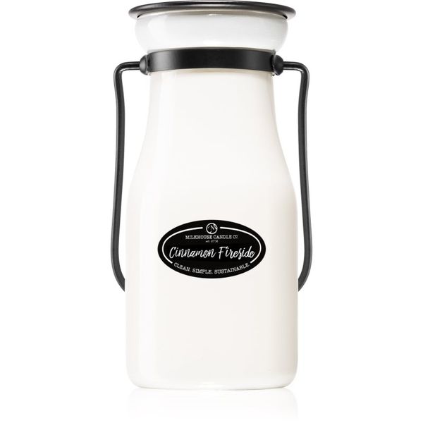 Milkhouse Candle Co. Milkhouse Candle Co. Creamery Cinnamon Fireside ароматна свещ Milkbottle 227 гр.