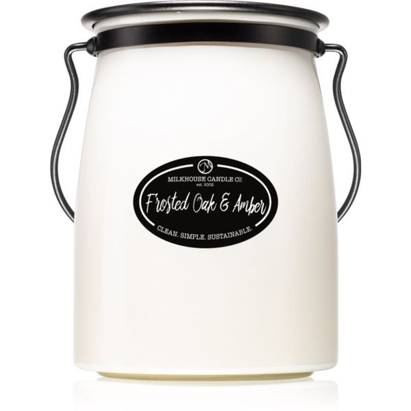 Milkhouse Candle Co. Milkhouse Candle Co. Creamery Frosted Oak & Amber ароматна свещ Butter Jar 624 гр.