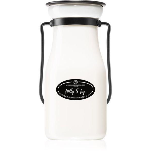 Milkhouse Candle Co. Milkhouse Candle Co. Creamery Holly & Ivy ароматна свещ Milkbottle 227 гр.