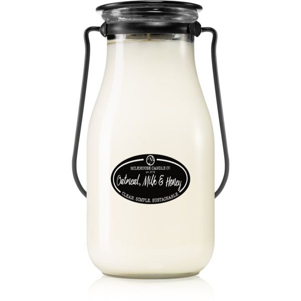 Milkhouse Candle Co. Milkhouse Candle Co. Creamery Oatmeal, Milk & Honey ароматна свещ Milkbottle 397 гр.