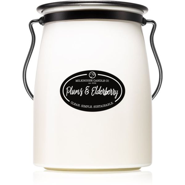 Milkhouse Candle Co. Milkhouse Candle Co. Creamery Plums & Elderberry ароматна свещ Butter Jar 624 гр.
