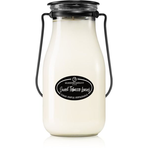 Milkhouse Candle Co. Milkhouse Candle Co. Creamery Sweet Tobacco Leaves ароматна свещ Milkbottle 397 гр.