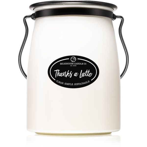 Milkhouse Candle Co. Milkhouse Candle Co. Creamery Thanks A Latte ароматна свещ Butter Jar 624 гр.