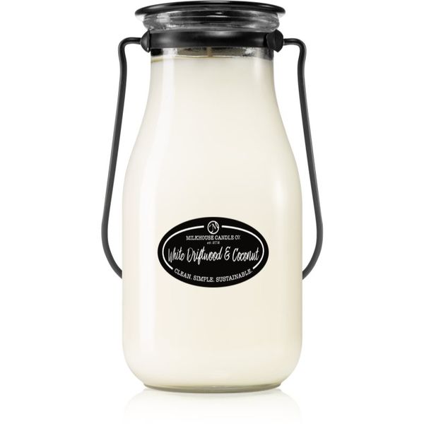 Milkhouse Candle Co. Milkhouse Candle Co. Creamery White Driftwood & Coconut ароматна свещ Milkbottle 397 гр.