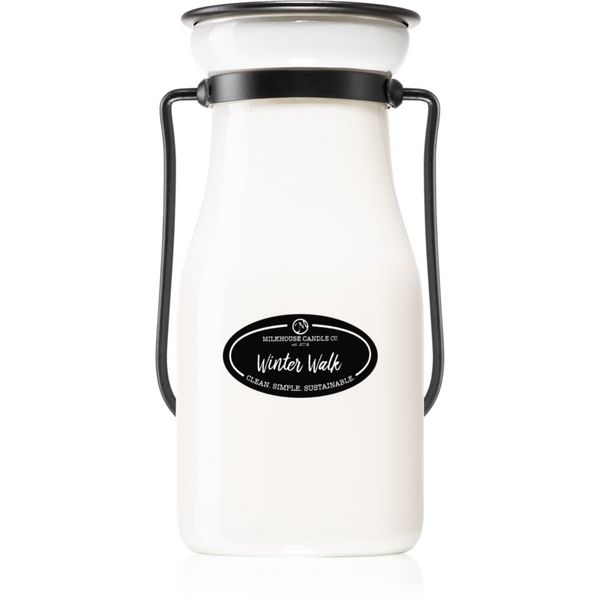Milkhouse Candle Co. Milkhouse Candle Co. Creamery Winter Walk ароматна свещ Milkbottle 227 гр.