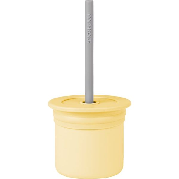 Minikoioi Minikoioi Sip+Snack Set комплект за хранене за деца Yellow / Grey