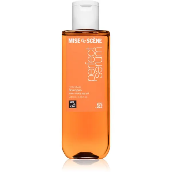 mise en scene mise en scene Perfect Serum Original Shampoo възстановяващ шампоан за блясък и мекота на косата 200 мл.