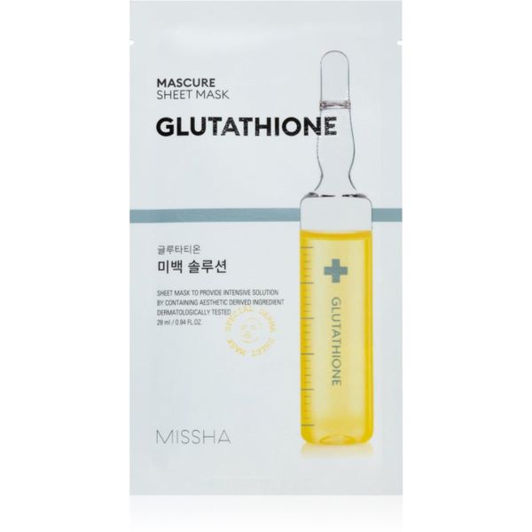 Missha Missha Mascure Glutathione озаряваща платнена маска 28 мл.