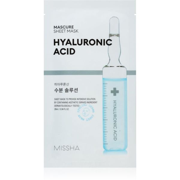 Missha Missha Mascure Hyaluronic Acid хидратираща платнена маска 28 мл.