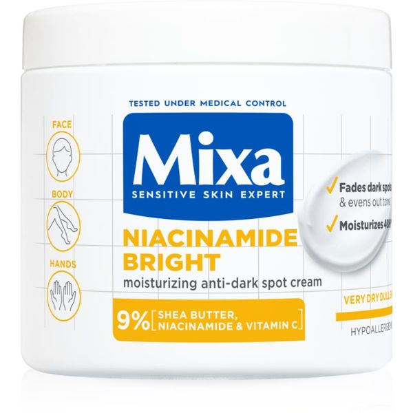 MIXA Mixa Niacinamide Bright интензивен хидратиращ крем Против тъмни петна 400 мл.