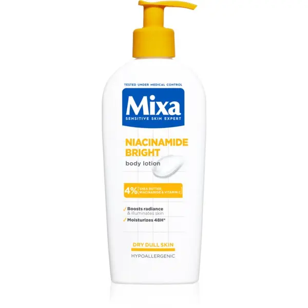 MIXA Mixa Niacinamide Bright масло за тяло с масло от шеа 250 мл.
