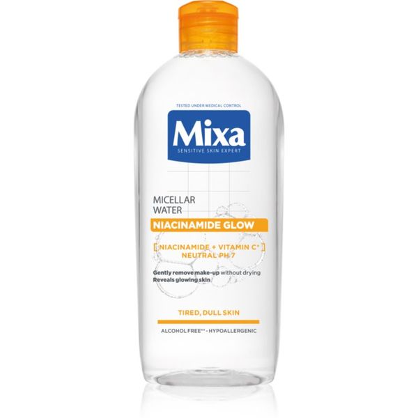 MIXA MIXA Niacinamide Glow мицеларна вода за озаряване на лицето 400 мл.