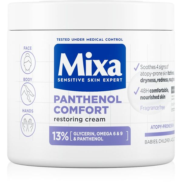 MIXA MIXA Panthenol Comfort регенериращ крем за тяло за суха към атопична кожа 400 мл.