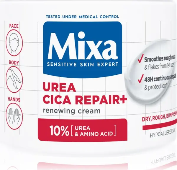 MIXA Mixa Urea Cica Repair+ регенериращ крем за тяло за много суха кожа 400 мл.