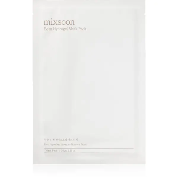 mixsoon mixsoon Bean Hydrogel Mask Pack интензивна хидрогелна маска за освежаване и хидратация 35 гр.