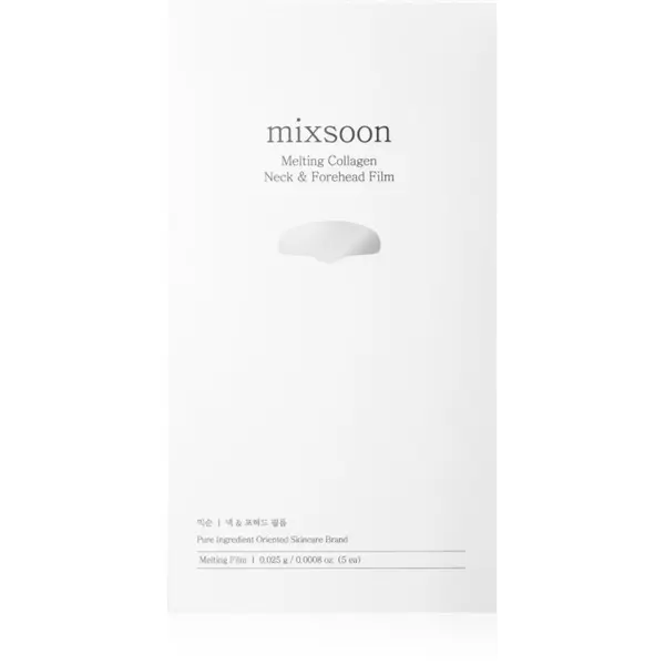 mixsoon mixsoon Melting Collagen Neck & Forehead Film хидратираща платнена маска на лицето и шията 5 бр.