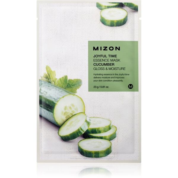 Mizon Mizon Joyful Time Cucumber платнена маска с озаряващ и хидратиращ ефект 23 гр.