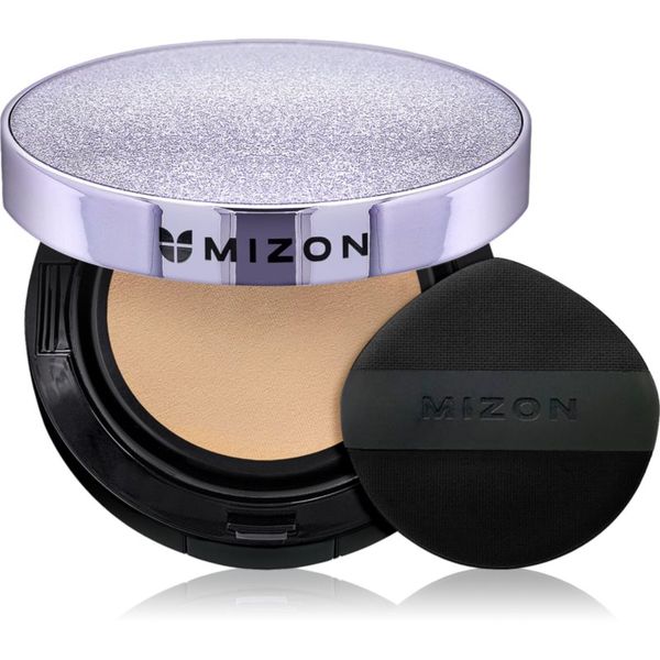 Mizon Mizon Vegan Collagen Cushion SPF38 PA++ дълготраен грим в гъбичка с висока UV защита цвят #21 Light Beige 2x15 гр.