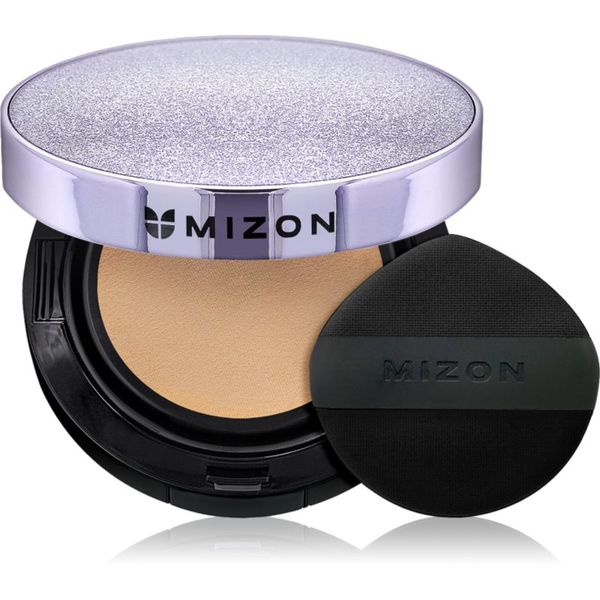 Mizon Mizon Vegan Collagen Cushion SPF38 PA++ дълготраен грим в гъбичка с висока UV защита цвят #23 Natural Sand Beige 2x15 гр.