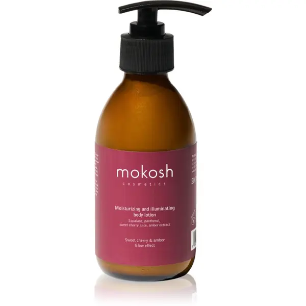 Mokosh Mokosh Sweet Cherry & Amber озаряващ лосион за тяло с хидратиращ ефект 200 мл.