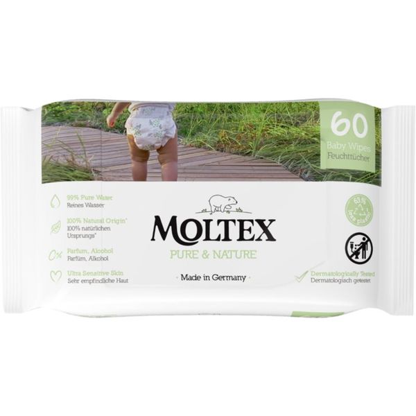 Moltex Moltex Pure & Nature Baby Wipes мокри кърпички за деца 60 бр.