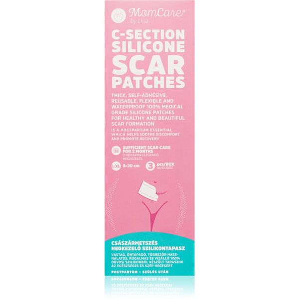 MomCare by Lina MomCare by Lina C-Section Silicone Scar Patches силиконови лепенки за рани след цезарово сечение размер L-XL 5 x 20 cm 3 бр.