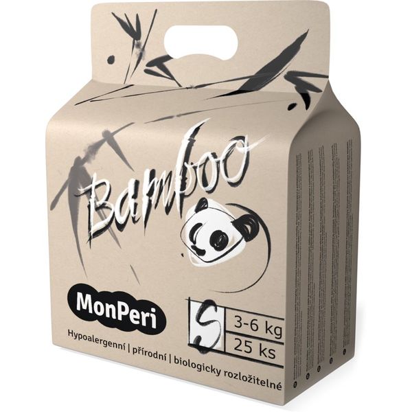 MonPeri MonPeri Bamboo Size S еднократни ЕКО пелени 3-6 kg 25 бр.
