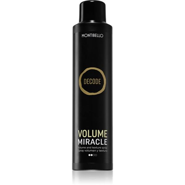 Montibello Montibello Decode Volume Miracle Spray спрей за обем за финално оформяне на прическа със сешоар 250 мл.