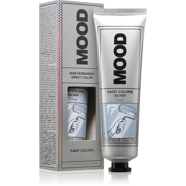 MOOD MOOD Paint Colors перманентната боя за коса цвят Silver 100 мл.