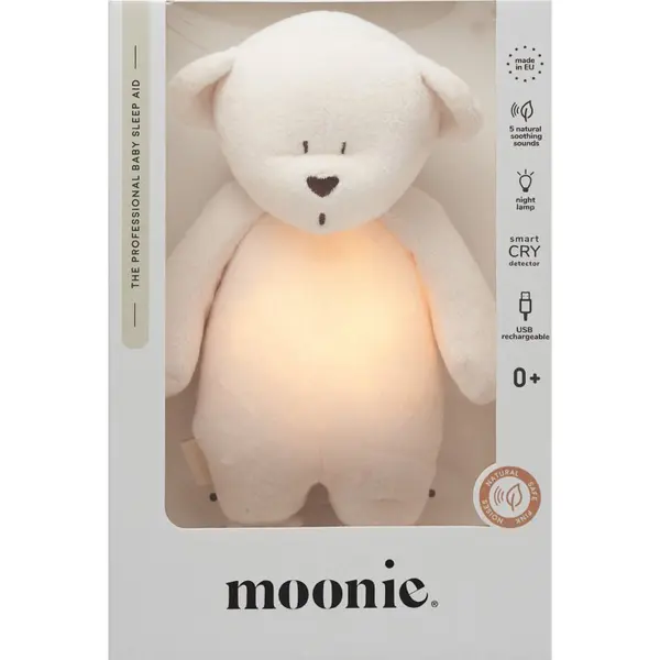 Moonie Moonie Bear 2.0 Organic Cream играчка за заспиване с мелодия 1 бр.