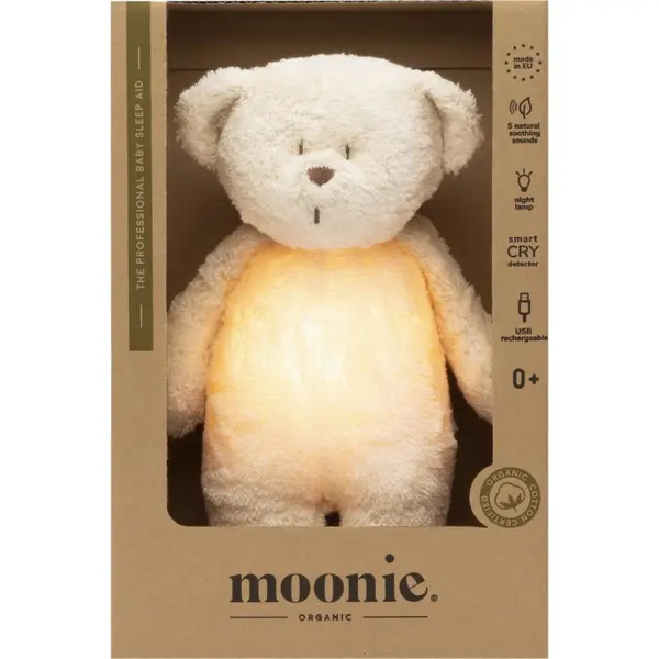 Moonie Moonie Bear 2.0 Organic Polar играчка за заспиване с мелодия 1 бр.