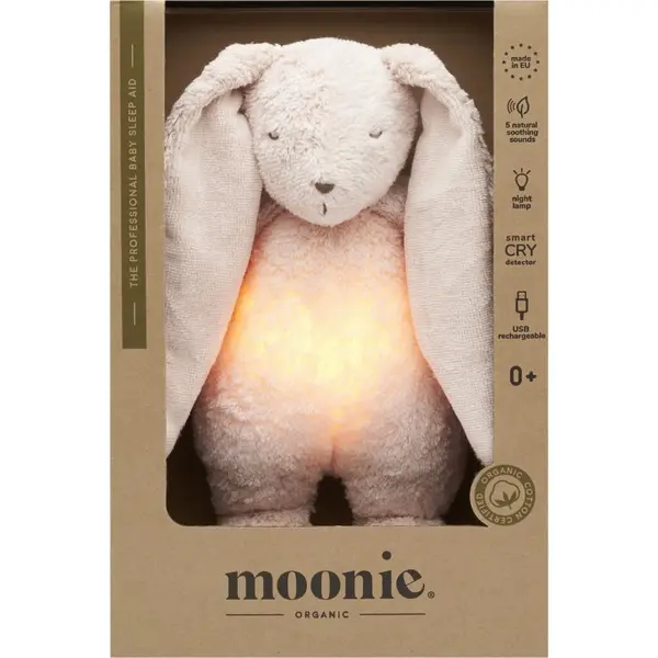 Moonie Moonie The Humming Friend 2.0 Organic Rose играчка за заспиване с мелодия 1 бр.