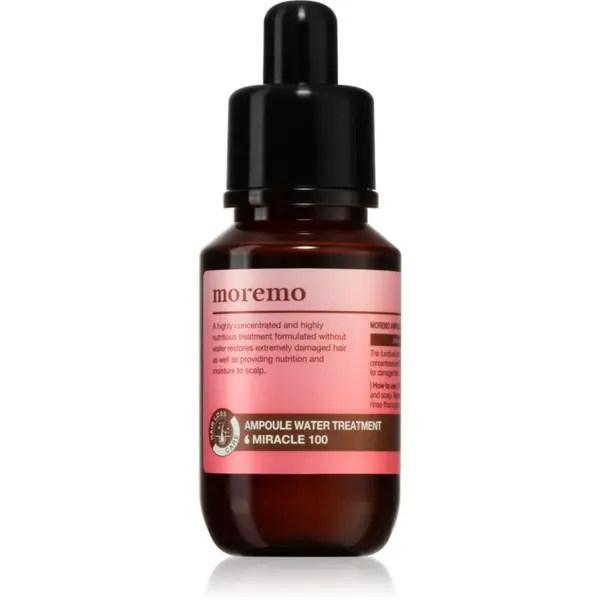 moremo moremo Water Treatment Miracle 100 интензивна регенерираща грижа за коса и скалп 30 мл.
