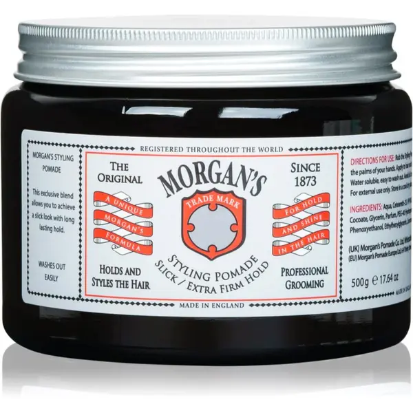 Morgan's Morgan's Styling Pomade Slick and Extra Firm Hold помада за коса с екстра силна фиксация 500 мл.