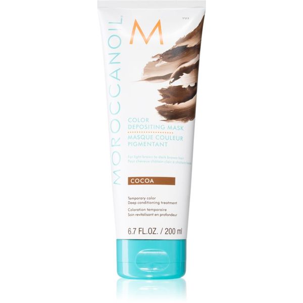 Moroccanoil Moroccanoil Color Depositing нежна подхранваща маска без перманентни цветови пигменти Cocoa 200 мл.
