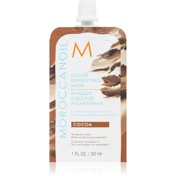 Moroccanoil Moroccanoil Color Depositing нежна подхранваща маска без перманентни цветови пигменти Cocoa 30 мл.