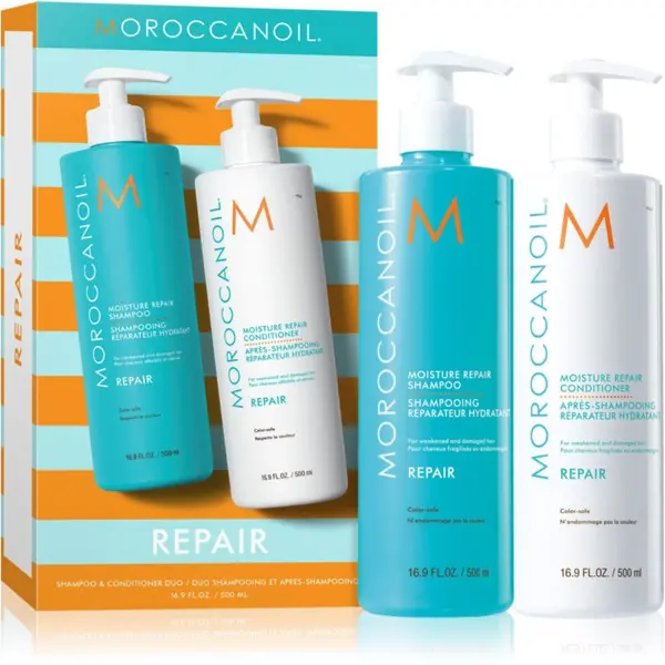 Moroccanoil Moroccanoil Repair Shampoo & Conditioner Duo комплект за увредена и химически третирана коса