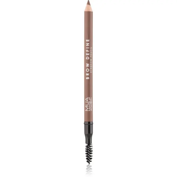 MUA Makeup Academy MUA Makeup Academy Brow Define дълготраен молив за вежди с четка цвят Mid Brown 1,2 гр.