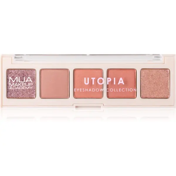 MUA Makeup Academy MUA Makeup Academy Eyeshadow Collection 5 Shade Palette палитра сенки за очи цвят Utopia 3.8 гр.