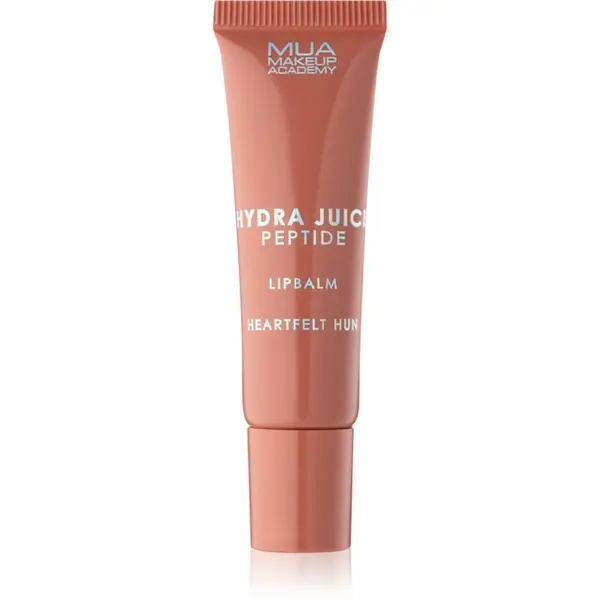 MUA Makeup Academy MUA Makeup Academy Hydra Juice Peptide Lip Balm хидратиращ балсам за устни за блясък аромати Heartfelt Hun (Honey) 10 мл.