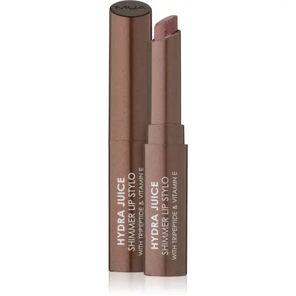 MUA Makeup Academy MUA Makeup Academy Hydra Juice Peptide Shimmer Lip Stylo блестящо червило с подхранващ ефект цвят Mocha Muse 1.5 гр.