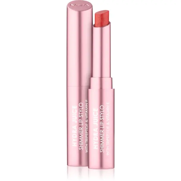 MUA Makeup Academy MUA Makeup Academy Hydra Juice Peptide Shimmer Lip Stylo блестящо червило с подхранващ ефект цвят Watermelon Sorbet 1.5 гр.