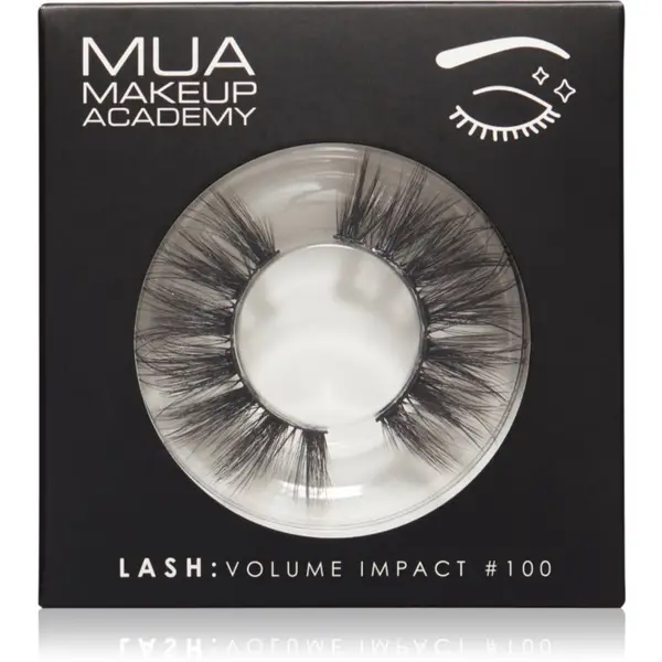MUA Makeup Academy MUA Makeup Academy Lashes Volume Impact изкуствени мигли тип #100 1 чифт