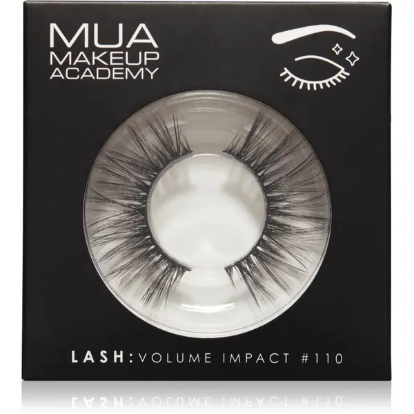 MUA Makeup Academy MUA Makeup Academy Lashes Volume Impact изкуствени мигли тип #110 1 чифт
