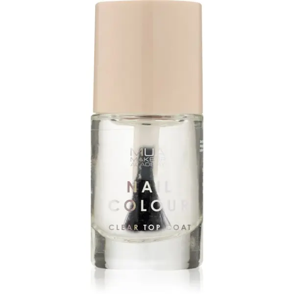 MUA Makeup Academy MUA Makeup Academy Nail Colour лак за нокти цвят Clear Top Coat 10 мл.