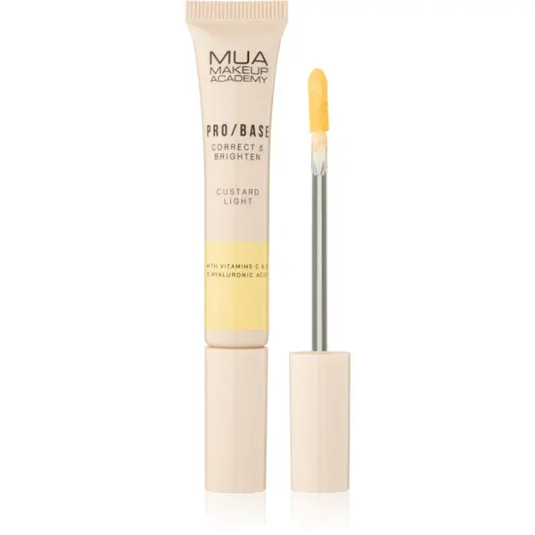 MUA Makeup Academy MUA Makeup Academy PRO/BASE Colour Corrector озаряващ коректор цвят Correct & Brighten – Custard Light 10 мл.